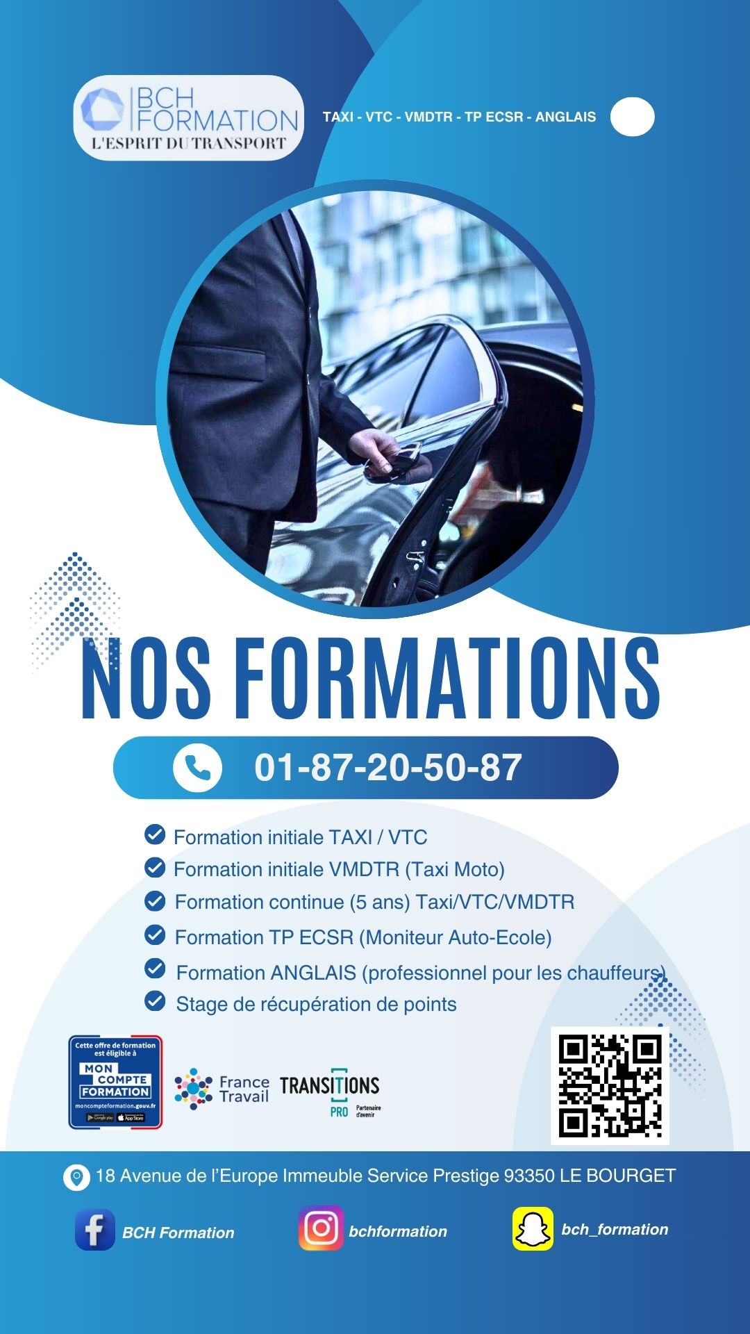 Foto 12 di BCH FORMATION - FORMATION TAXI & VTC - LE BOURGET