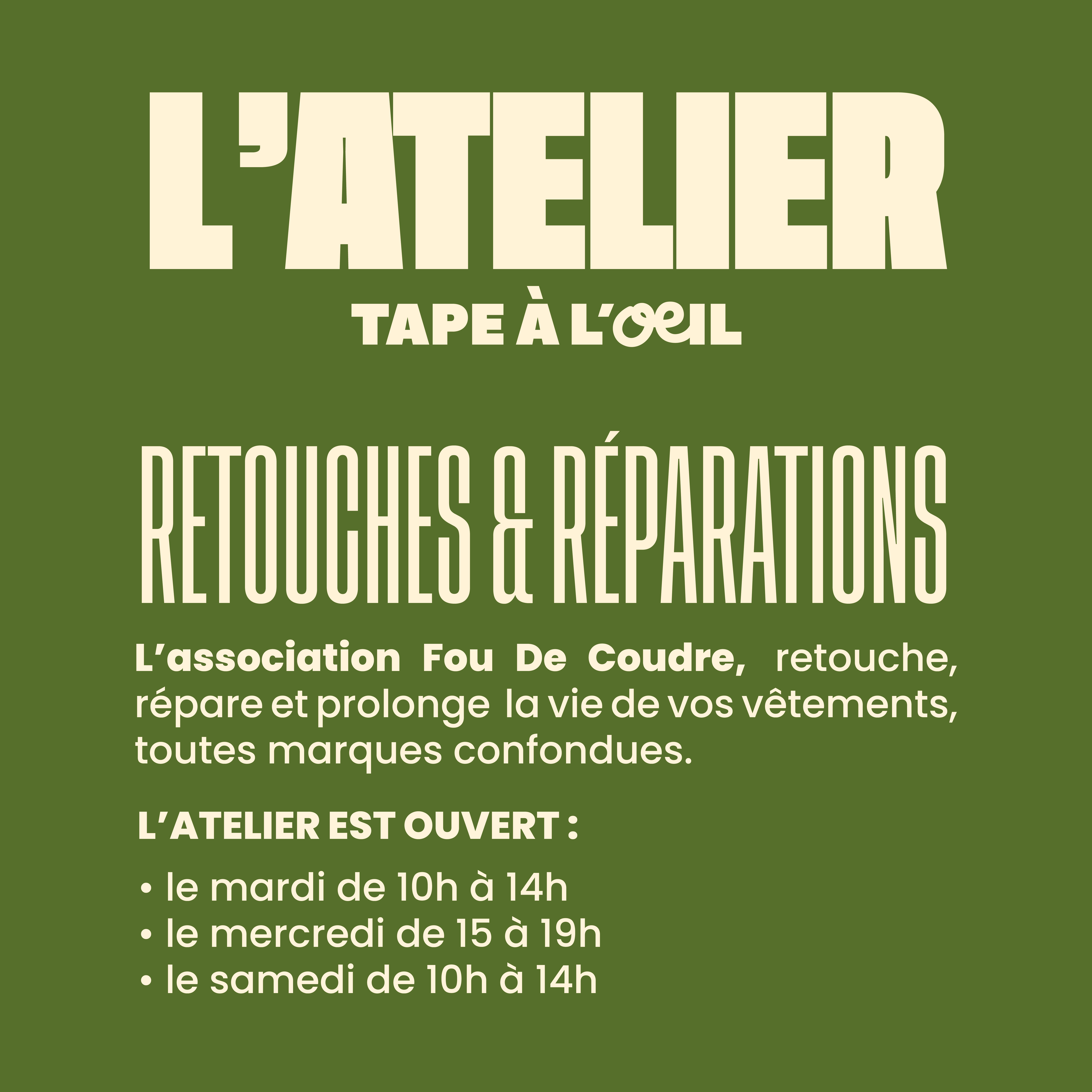 Atelier Retouches & Réparation multi marques 